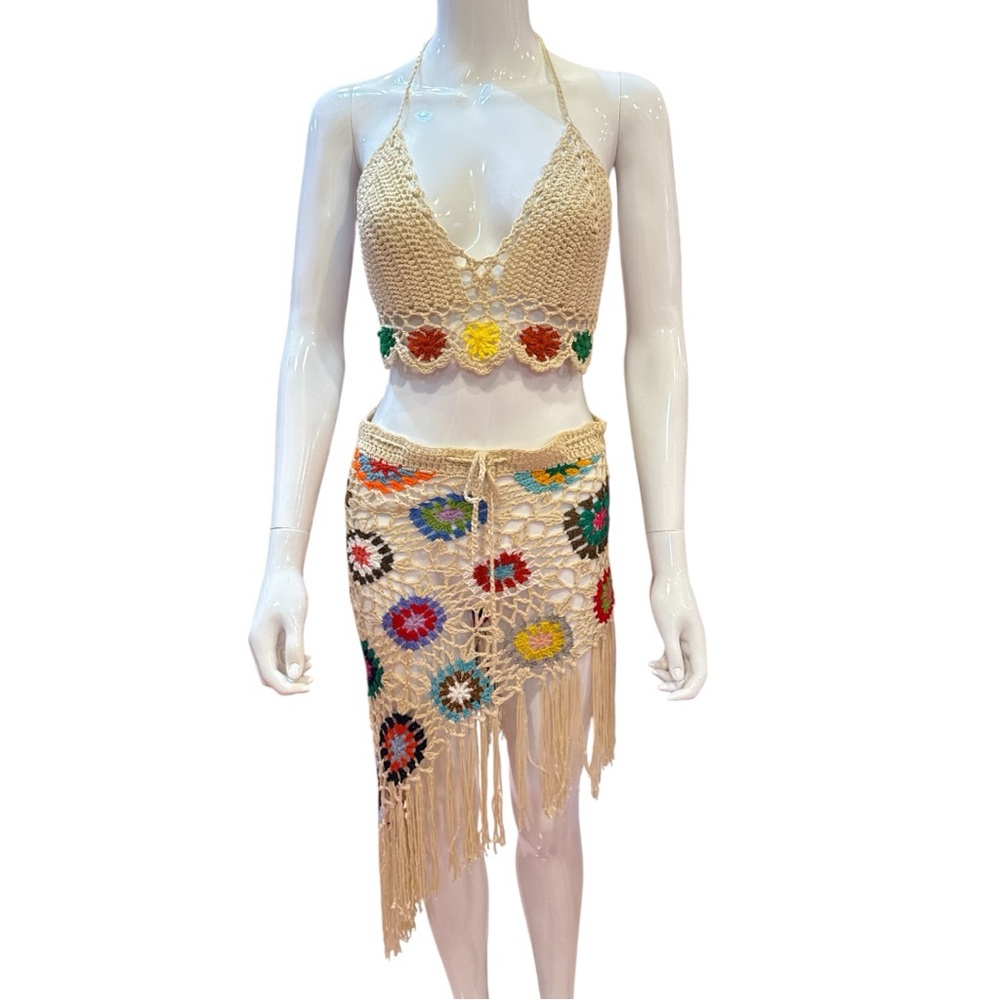2pc Boho Crochet Set